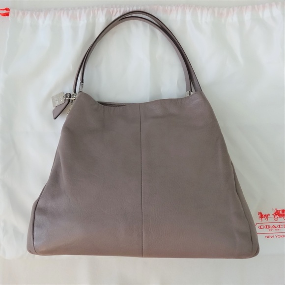 Coach Handbags - Coach Phoebe Silver Gray Quartz Shoulder Bag